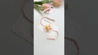 Handmade Rakhi idea💛✨🤍#rakhi #handmade #rakhimaking #diy #shorts #rakshabandhan