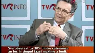 Amedeo Ene - Pot fi prevăzute cutremurele? Interviu cu Gheorghe Mărmureanu (TVR Info 2009)