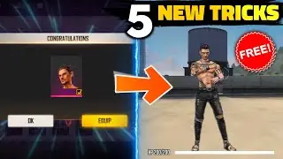 TOP 5 NEW TRICKS FOR FREE FIRE | GET THIVA CHARACTER FOR FREE - GARENA FREE FIRE