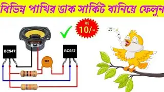 ✅পাখির ডাকের সার্কিট বানালাম | DIY Bird Sound Circuit at Home 🔊🕊️Jihad electronic