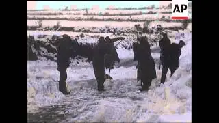SNOW SCENES IN CORNWALL