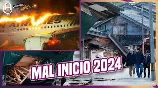 Japón: avión choca y se incendia; van más de 50 víctimas por terremoto
