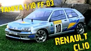 Tamiya 1/10 Renault Clio Williams. FF03 chassis. Associated 2407 wheels