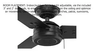 Special Discount on Hunter Cassius Indoor / Outdoor Ceiling Fan with Pull Chain, 44
