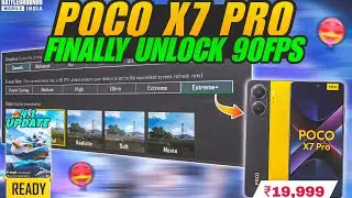 🔥POCO X7 Pro 5G BGMI Test Update 4.1 with Fps Meter - Unlock 90fps