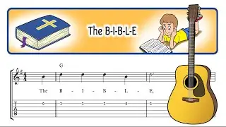 The B-I-B-L-E - Easy Christian Guitar Sheet Music with TAB, Chords & Lyrics