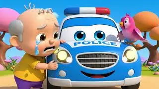 The Wheels on the Police Car 🚨 Nursery Rhymes for Kids