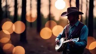 Slow banjo in the night