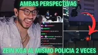 ZEIN kga al mismo TOMBO(POLICIA) 2 VECES en GTA 🤣 AMBAS PERSPECTIVAS 😅