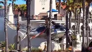 Video shows Huntington Beach helicopter crash, 3 injured