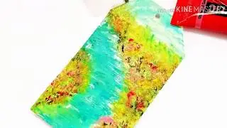 #napimini #dailyminiaj Day 14- Water Art journal process video #17