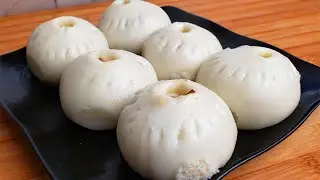 秘制酱香茄子包，不用发面，一次发酵完成，一次两笼不够吃