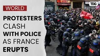 Paris Protest: Protesters Clash with Police During Roundabout Blockade in Southern France