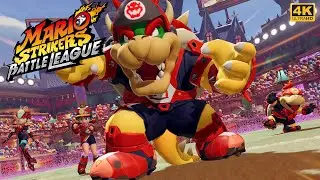 Mario Strikers: Battle League - Bowser Vs. Mario | 4K
