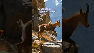 Mother Goat&rsquo;s Brave Cliffside Jump with Baby on Back #GoatJump #ViralVideo #Inspiration