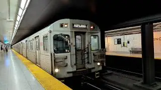 TTC Toronto Subway : Kennedy & Kipling Bound Bombardier T1 Line 2 Train @ Ossington Station