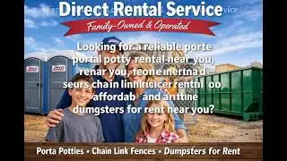 Reliable Porta Potty, Chain Link Fence & Dumpster Rentals Near You from a Family Owned Business