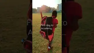 First Day to Cricket Academy | Kabilan Sports #shorts