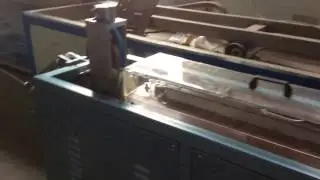Magnetic strip extrusion line-double winder