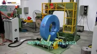 steel coil stretch wrap packaging machine vertical structure moveable mainframe
