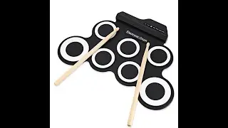 iWord G3002 7 Pads Table Top Electronic Roll Drum Kit