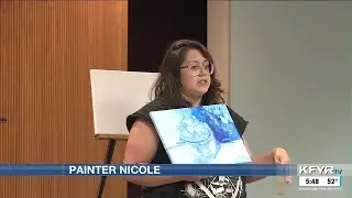 &lsquo;Painter Nicole&rsquo; brings out local creativity