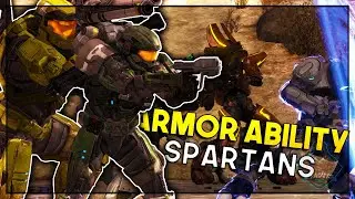 AI SPARTANS USING ARMOR ABILITES + SPARTAN II AI - REACH MOD SHOWCASE