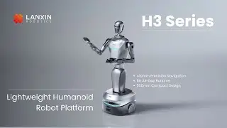 2026 New Launch! H3 Lightweight Humanoid Robot Chassis - 8H Runtime + &plusmn;10mm Precision Navigation