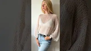 Knitting a delicate lace sweater 🧶✨ Free pattern coming soon!