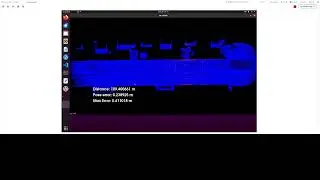 Scan matching localization result of newly recorded lidar map file.