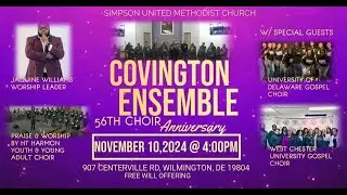 Covies 56th Anniversary PM Service 11.10.24 | Simpson UMC-Delaware