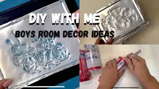 Boys Room Wall Decor DIY Idea/DIY Make beautiful Aluminum embossing out of old tin/Best out of waste