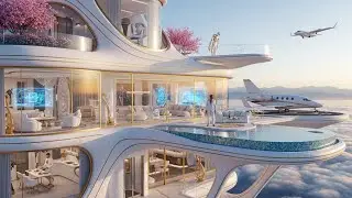 ⭐Modern Life Ai,AI Generated FUTURE CITY 3100 | Ultra Realistic Sci-Fi Megapolis 8K Cinematic Tour🤯
