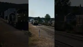 CSX #270 Leads A Fast Intermodel Through Downtown Cumberland! TSW2