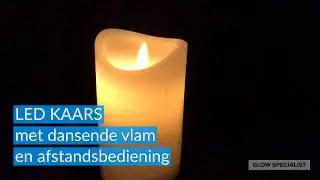 LED KAARS MET DANSENDE VLAM MET AFSTANDSBEDIENING