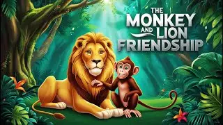 The Monkey and Lion Friendship || Kids Moral Story || English Stories For Kids || #story #kidsvideo