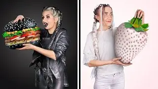 Noir Et Blanc : Le Challenge ! Tout Manger Et Acheter D'Une Seule Couleur Pendant 24 Heures