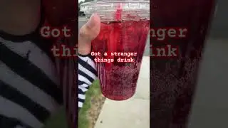 Got a stranger things drink #ytshorts #strangerthings #drink