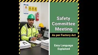 Safety Committee meeting Explain In easy language|| Factory act 1948 Provision