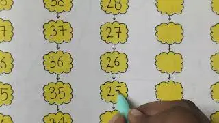 How to write Backwards counting📝✅ ulti ginti👍🏻 उल्टी गिनती#maths #video #views #viralvideo #top 