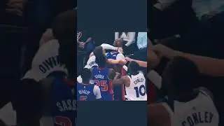 PISTON VS TIMBERWOLVES  FIGHT