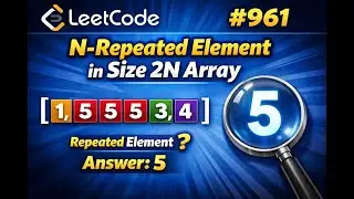 N Repeated Element in Size 2N Array  |  LeetCode