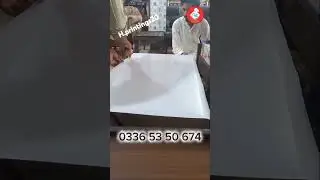 How to paste 3D paper  in table glass #3danimation #3dwallpaper #3dpapercrafts #threedimensional