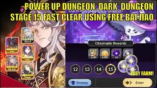 [Seven Knights Rebirth] Dark Dungeon Stage 15 AUTO FAST CLEAR USING FREE BAIJIAO!
