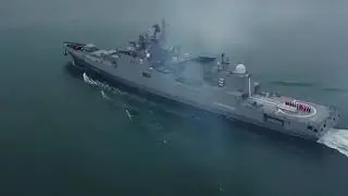 Marinha russa Mais de 20 navios da Frota do Mar Negro foram ao mar para participar do exerc&iacute;cio