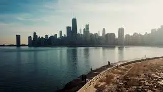 North Avenue Beach, Chicago by Drone