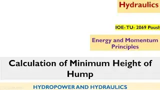 Calculation of Minimum Height of Hump | Jump