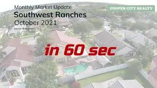 Southwest Ranches October 2021 Market Report In 60 Seconds
