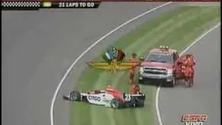 Indianapolis 500 2008 Crash 7 of 8 - Milka Duno Spin