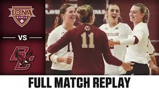 Iona vs. Boston College Full Match Replay | 2024 ACC Volleyball